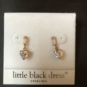 Gold cubic zirconia earrings